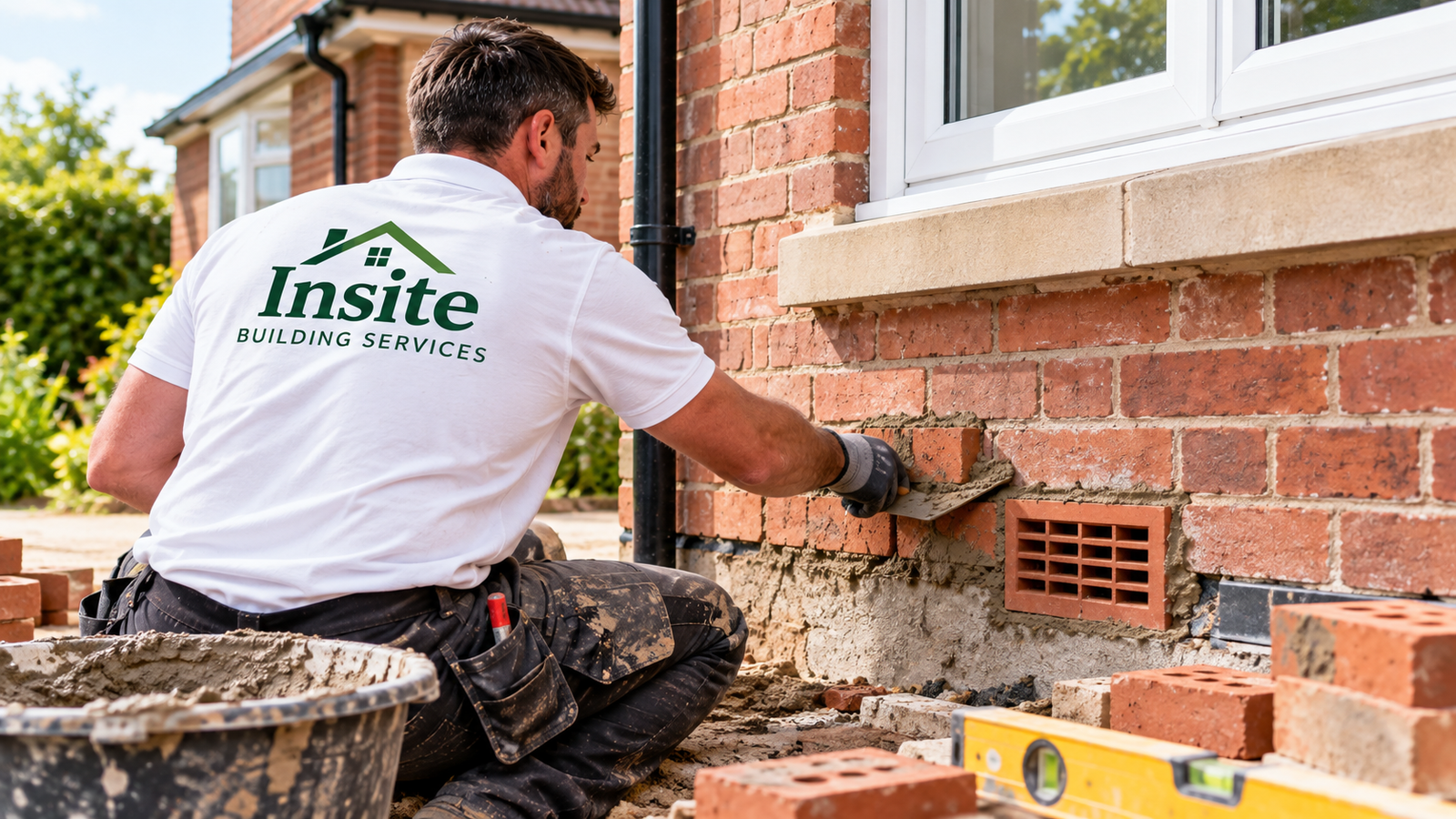 Professional brickwork and airbrick installation by Insite Building Services